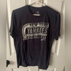New York Yankees Baseball Club Short Sleeve Blue Tee Shirt Youth XL